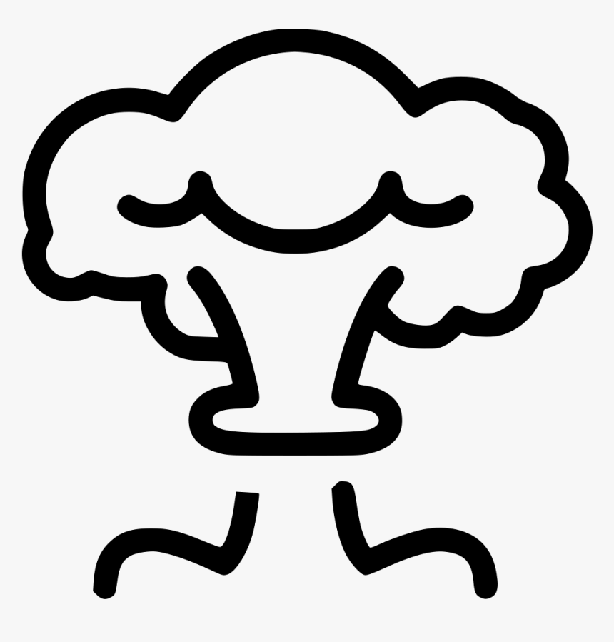 Mushroom Cloud - Nuclear Vector Vector Icon Mushroom Cloud Clipart, HD Png Download, Free Download