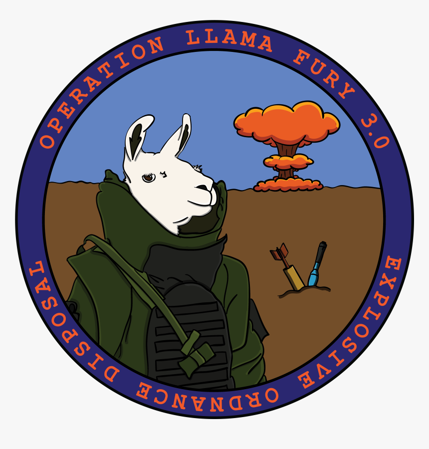 Art Patch And Coin - Air Force Llama, HD Png Download, Free Download