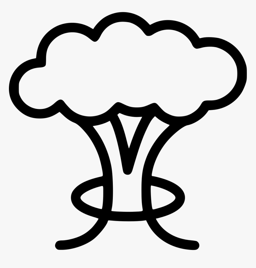 Mushroom Cloud - Mushroom Cloud Outline Png, Transparent Png, Free Download