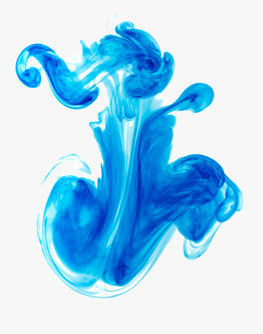 Blue Beautiful Ink Effect - Blue Smoke Transparent Background, HD Png Download, Free Download