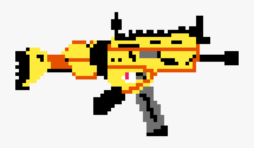 Scar From Fortnite - Pixel Art Sniper Fortnite, HD Png Download, Free Download