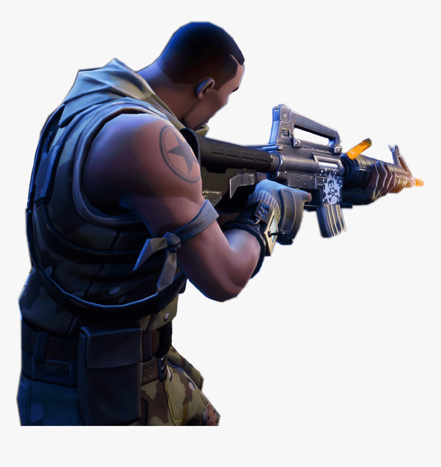 Xbox Console Playstation Pc - Fortnite Character Shooting Png, Transparent Png, Free Download