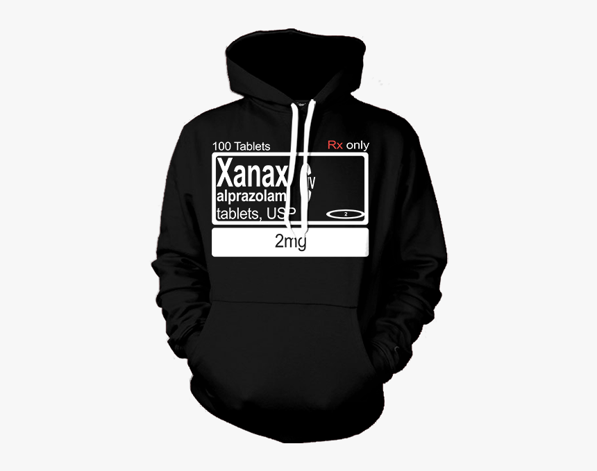 Xanax Black Drug Hoodie - Pewdiepie Context Matters Hoodie, HD Png Download, Free Download