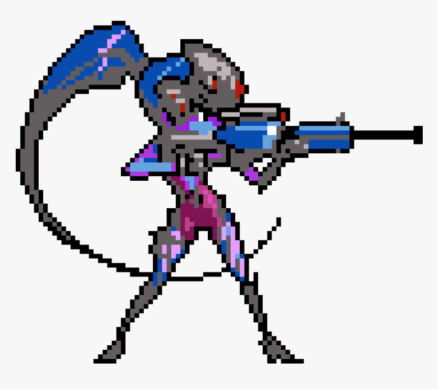 Overwatch Pixel Art Widowmaker Clipart , Png Download - Overwatch Widowmaker Pixel Spray, Transparent Png, Free Download