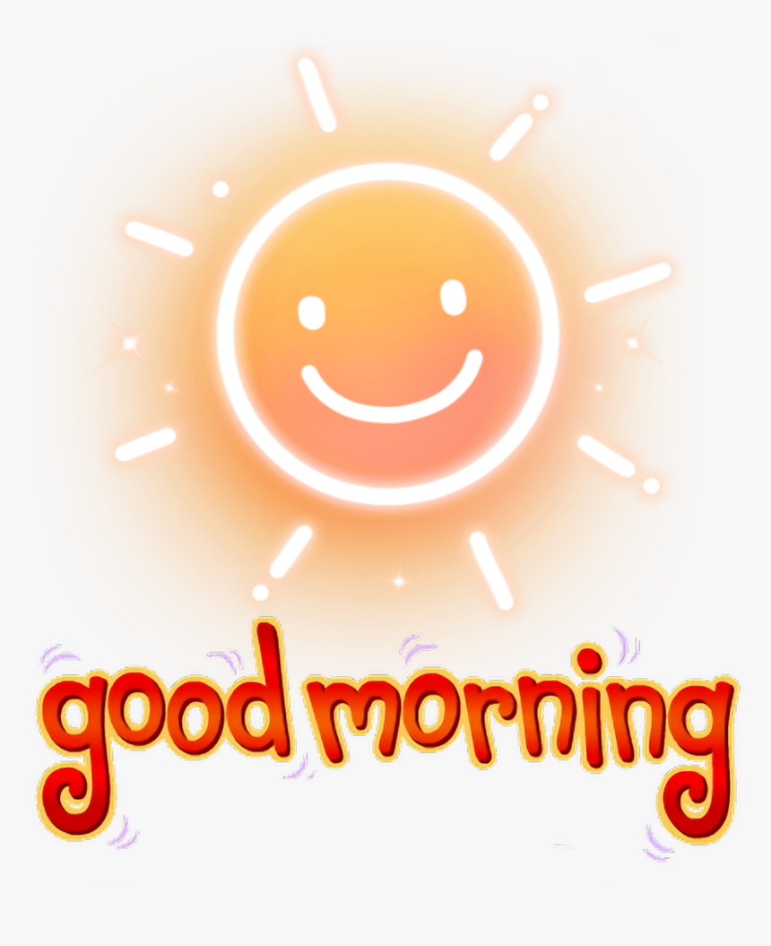 Good Morning Sunshine Clipart - Good Morning Sticker Transparent, HD Png Download, Free Download