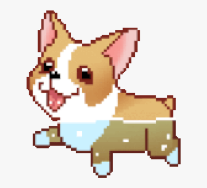 Pembroke Welsh Corgi Animation Tenor Clip Art - Cute 8 Bit Gif, HD Png Download, Free Download