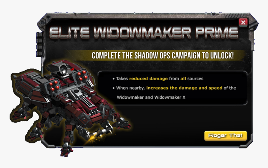 War Commander - Widowmaker War Commander, HD Png Download, Free Download