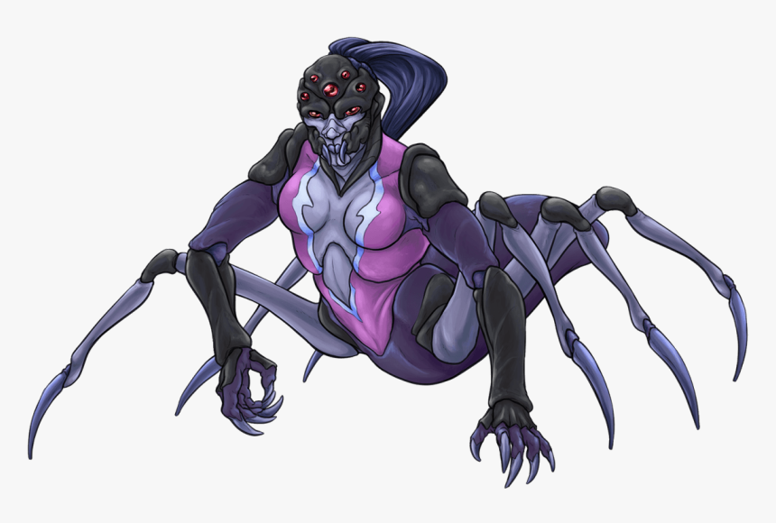 Spiderwidow - Illustration - Draw A Spider Monster, HD Png Download, Free Download