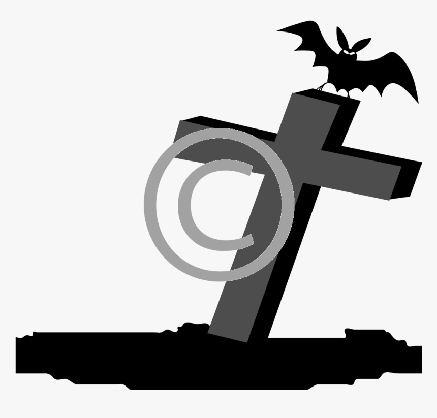Halloween Cross Black And White, HD Png Download, Free Download