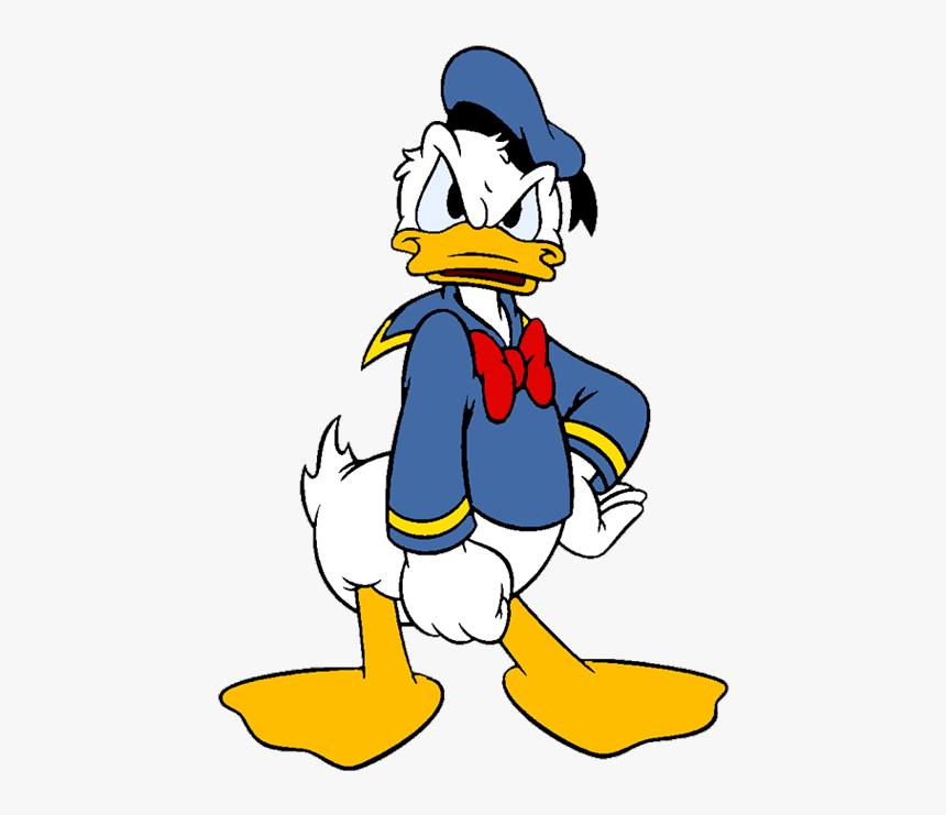 Donald Clip Art Disney Galore Peeved - Donald Duck Angry Face, HD Png Downl...