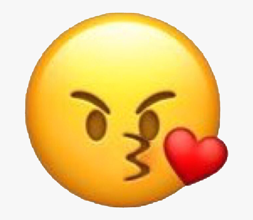 Emoji Heart Kiss Kissemoji Angry Mad Love Heartemoji - Angry Kiss Emoji Png, Transparent Png, Free Download