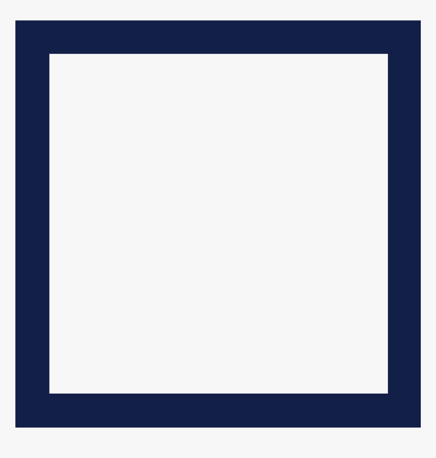 Navy Blue Outline - Cobalt Blue, HD Png Download, Free Download