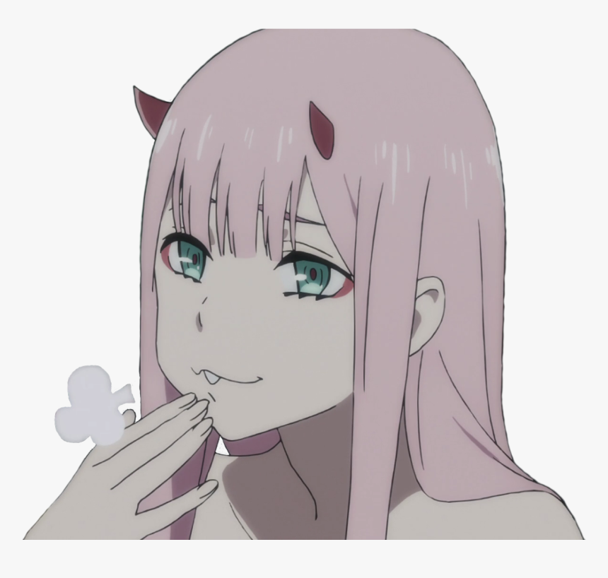 Transparent Stupid Face Png - Zero Two Emoji Discord, Png Download, Free Download