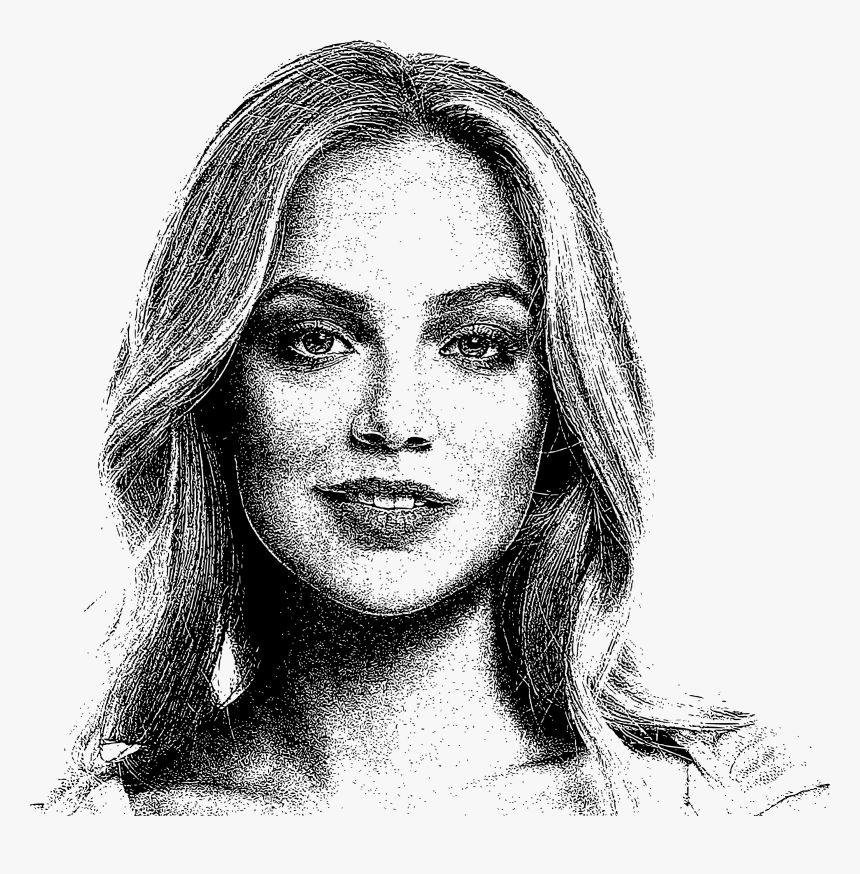 Drawing The Face Of A Woman, HD Png Download, Free Download