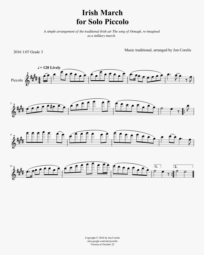 Irish Piccolo Solos, HD Png Download, Free Download