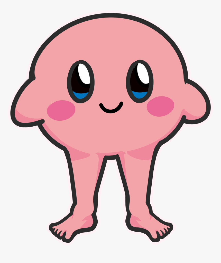 T-shirt Pink Face Facial Expression Nose Mammal Vertebrate - Transparent Kirby, HD Png Download, Free Download