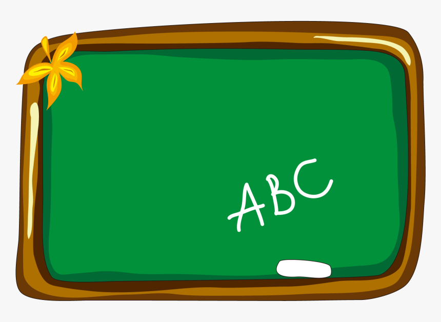 Blackboard Clipart Chalk - Blackboard Cartoon, HD Png Download, Free Download