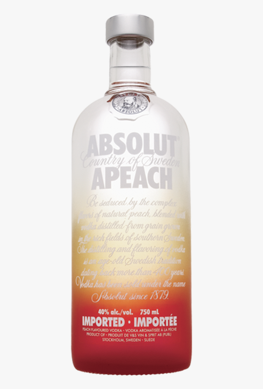 Absolut Peach Vodka 750ml - Absolut Vodka Apeach 750ml, HD Png Download, Free Download