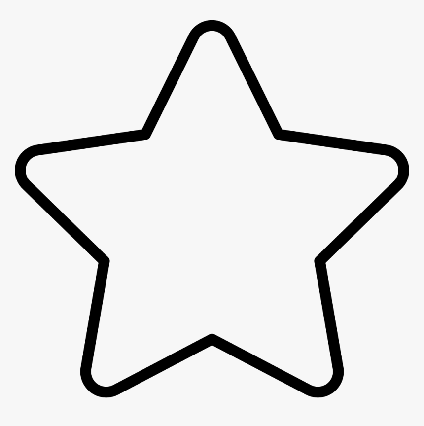 Star Outline - Transparent Outline Star Shape, HD Png Download, Free Download