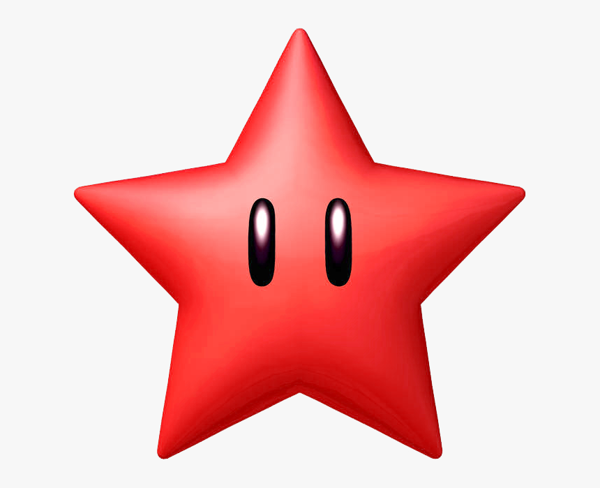 Shooting Star Clip Art Outline - Super Mario Red Star, HD Png Download, Free Download