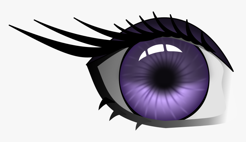 Purple Eye - Transparent Clipart Purple Eyes, HD Png Download, Free Download