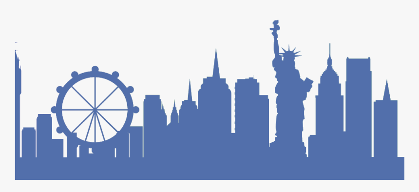 New York City Skyline Wall Sticker Clipart , Png Download - Wall Decal, Transparent Png, Free Download