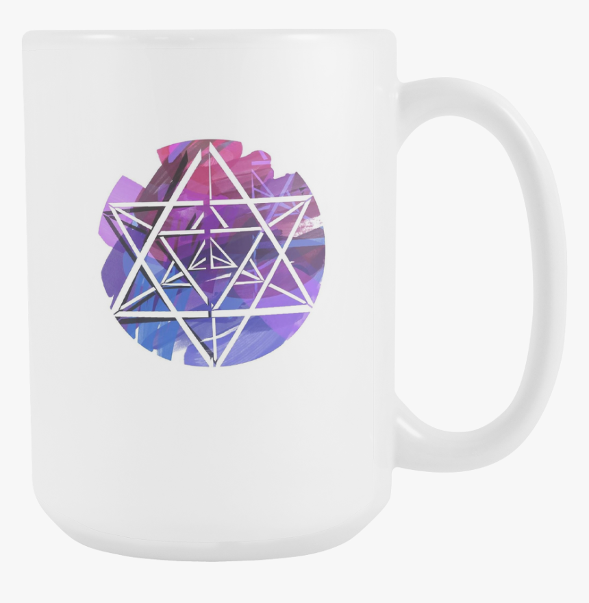 Lightworker Merkaba Sacred Geometry Abstract White - Mug, HD Png Download, Free Download