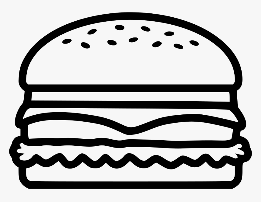 Cheeseburger - Cheeseburger Silhouette, HD Png Download, Free Download