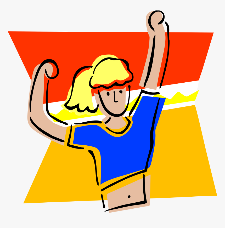 Victory, Winner, Activity, Girl, People, Sport, Woman - Clip Art Physical Fitness, HD Png Download, Free Download