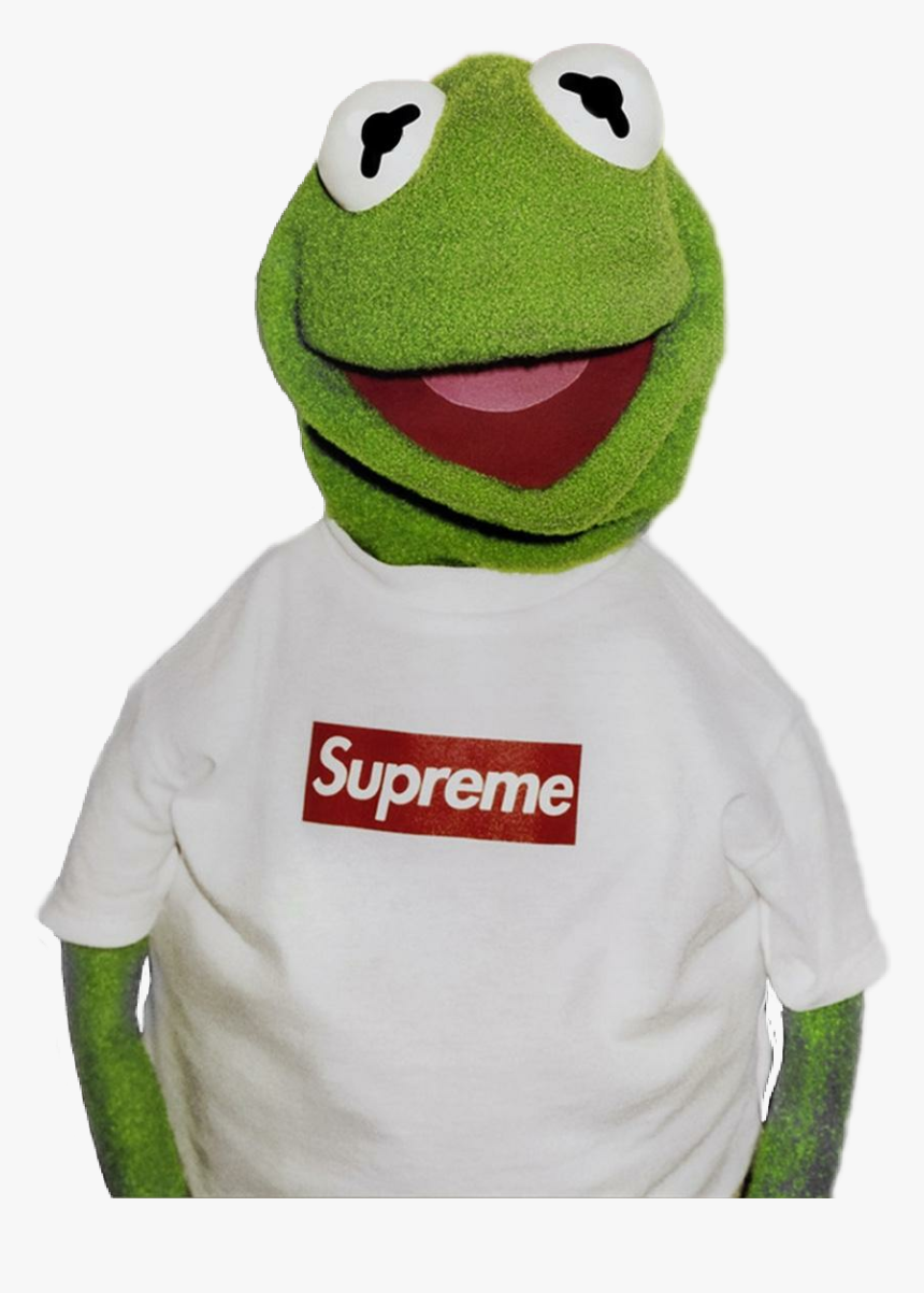 #memezasf #kermit #frog #kermitthefrog #bart #supreme - Kermit The Frog Supreme Hd, HD Png Download, Free Download