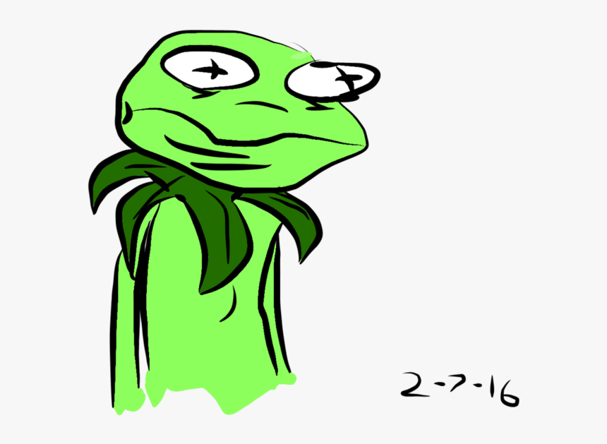 Transparent Kermit Png - Kermit The Frog Drawing Funny, Png Download, Free Download