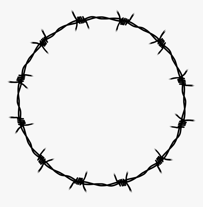 Wire Transparent Png - Barb Wire Tattoo Circle, Png Download, Free Download