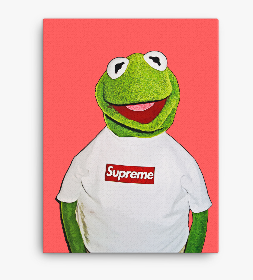 Kermit The Frog Wearing Supreme, HD Png Download, Free Download