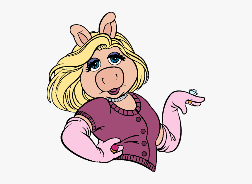 Miss Piggy Clipart Freeuse Png Files, Free Clip Art - Muppets Cartoon Miss Piggy, Transparent Png, Free Download