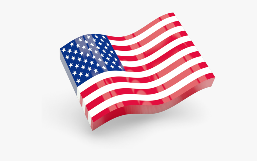 Glossy Wave Icon - American Flag Gif Png, Transparent Png, Free Download