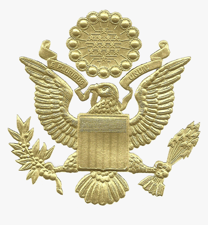 Great Seal Of The United States, Embossed Gold - United States Of America Eagle Seal, HD Png Download, Free Download