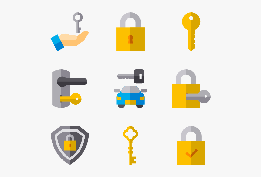 Keys Locks - Lock Key Icon Png, Transparent Png, Free Download