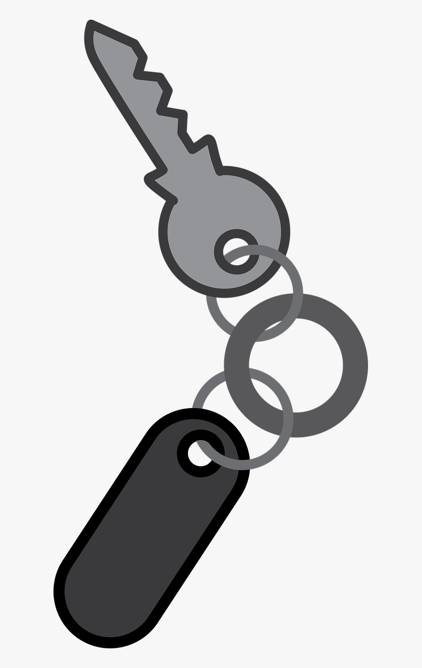 Key Chain Clipart Black And White, HD Png Download, Free Download