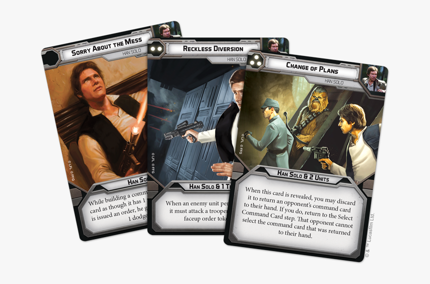 Star Wars Legion Han Solo Command Cards, HD Png Download, Free Download