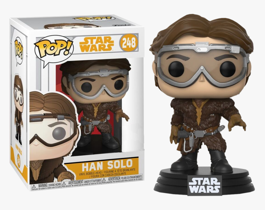 Han Solo With Goggles Us Exclusive Pop Vinyl Figure, HD Png Download, Free Download