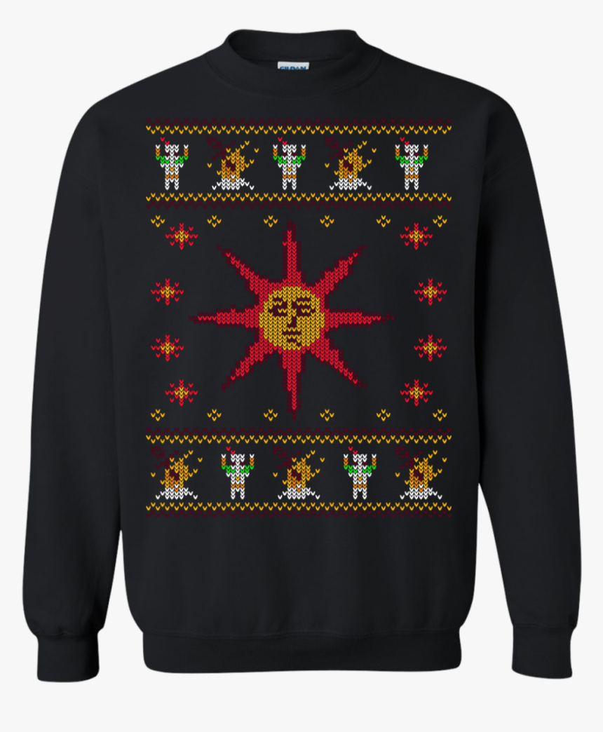 Christmas Sweater Dark Souls Crewneck Sweatshirt - Ugly Video Game Sweaters, HD Png Download, Free Download