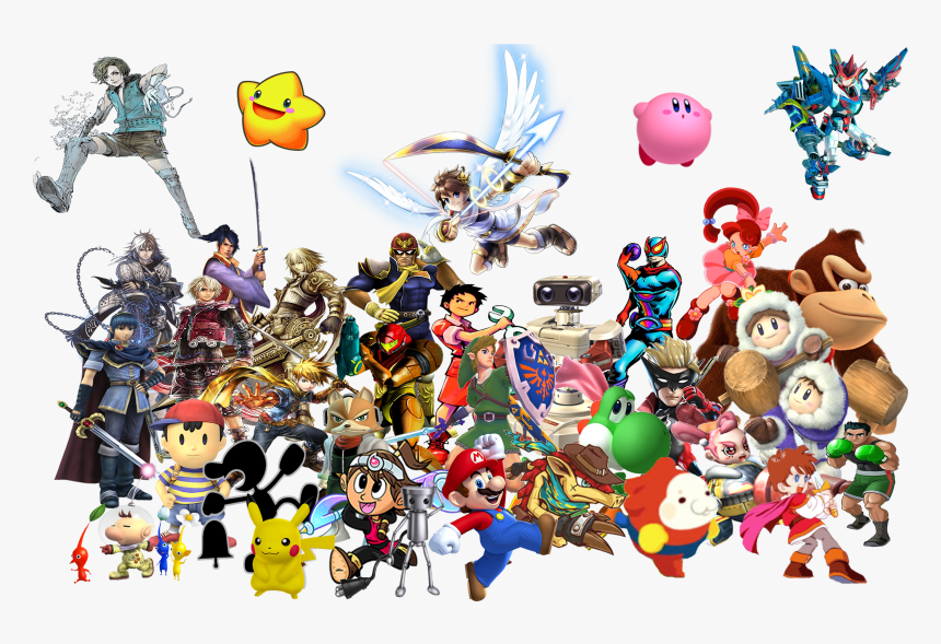 Download Nintendo Transparent Background - Nintendo Characters Transparent Background, HD Png Download, Free Download