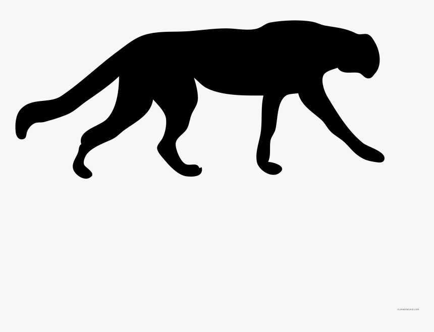 Transparent Cheetah Png - Cheetah Silhouette, Png Download, Free Download