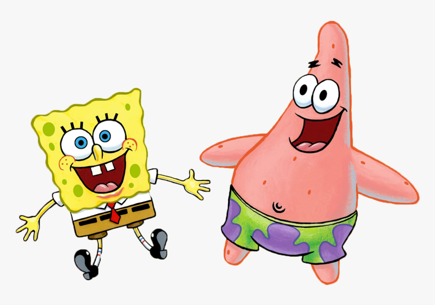 Spongebob Freetoedit Patrick Squidward Mrkrabs Plank - Spongebob And Patrick Clipart, HD Png Download, Free Download