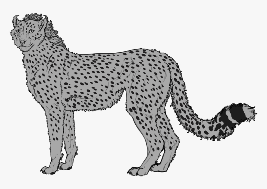 Cheetah Spot Png Jpg Black And White - Dog, Transparent Png, Free Download