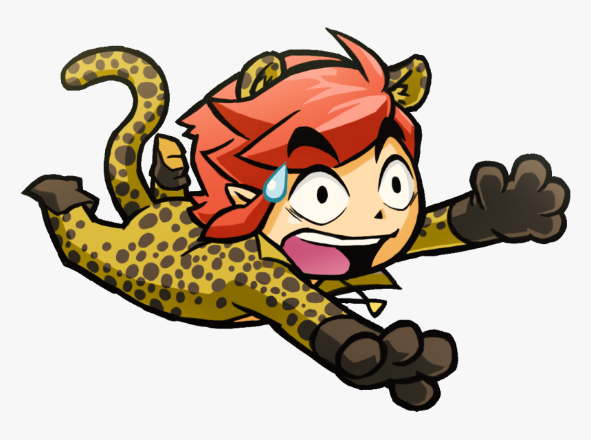 Tfh Cheetah Costume Artwork - Triforce Heroes Leopard, HD Png Download, Free Download