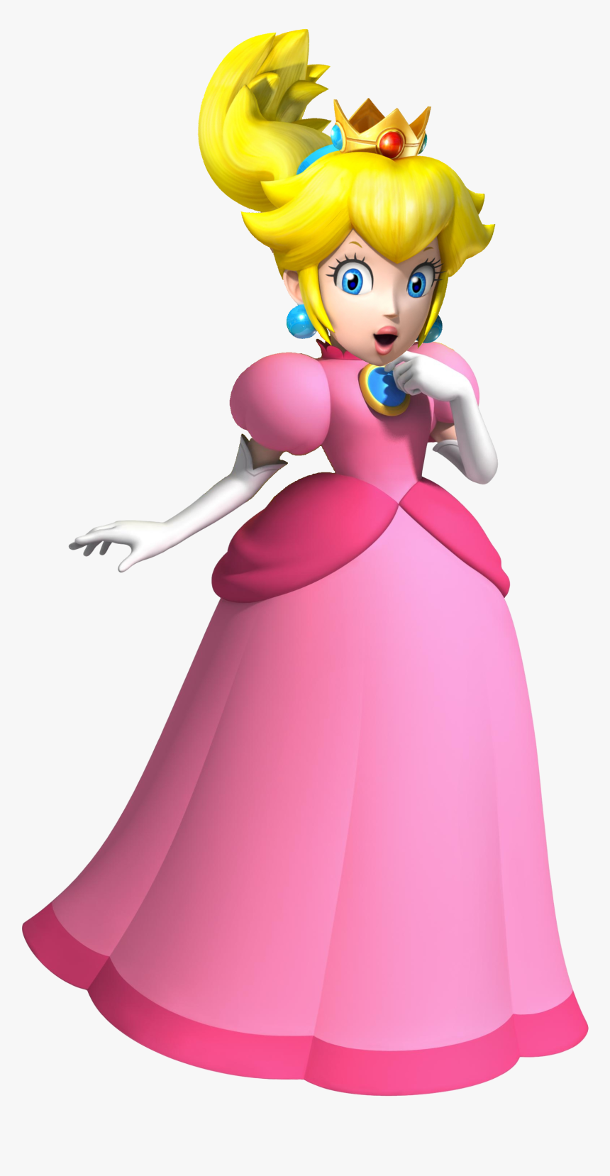 Princess Mario Cliparts - Princess Peach Transparent Background, HD Png Download, Free Download