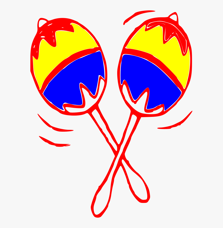 Maracas - Arpa Cuatro Y Maracas Para Colorear, HD Png Download, Free Download