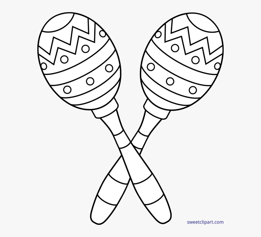 Picture Stock Huge Png Library All - Maracas Black And White, Transparent Png, Free Download