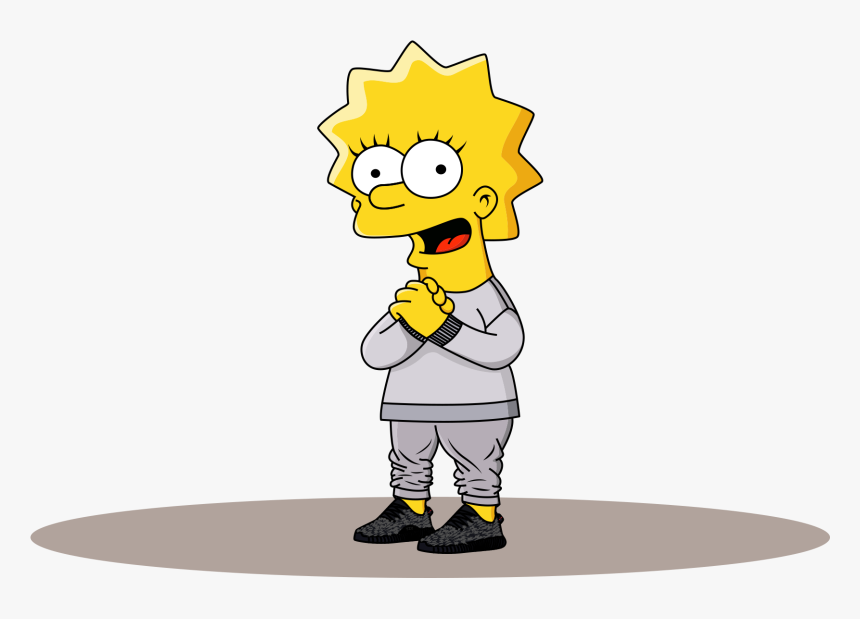 Lisa Simpson Yeezy - Lisa Simpson Supreme Png, Transparent Png, Free Download